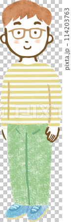 20 到 30 多歲男性的全身手繪插畫 20 到 30 多歲男性的全身手繪插畫 114203763