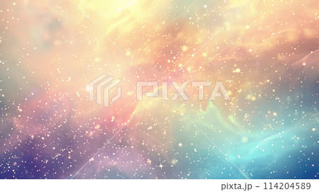 Abstract pastel background with sparkles. Blurred gradient elegant soft background with glow light 114204589