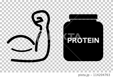 プロテイン 筋肉 アイコン プロテイン 筋肉 アイコン 114204763