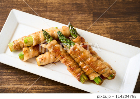 アスパラ豚肉巻き アスパラ豚肉巻き 114204768