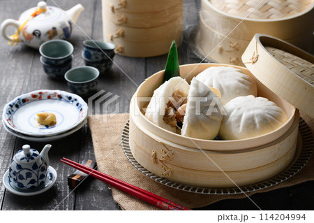 肉まん(海鮮肉まん)海の幸を使った肉まんです。 114204994