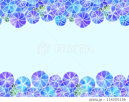 朝顔の背景　A-2 114205136