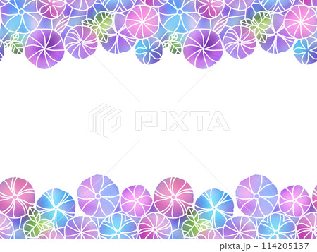 朝顔の背景　B-1 114205137