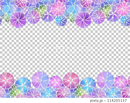 朝顔の背景　B-1 114205137