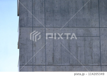 コンクリート打ち放しの外壁 コンクリート打ち放しの外壁 114205349