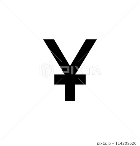 Chinese Yuan vector sign, yuan icon isolated on white background 114205620
