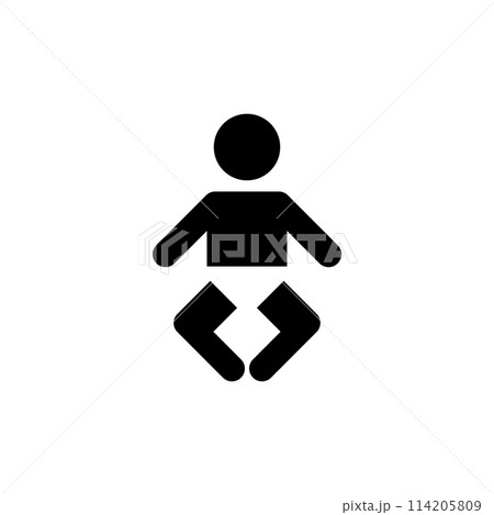 Newborn baby vector icon Newborn baby vector icon 114205809