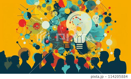 価値創造のイメージイラスト 価値創造のイメージイラスト 114205884
