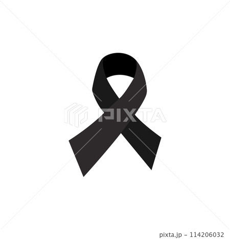 Mourning symbol, Funeral vector sign, breast cancer awareness icon  114206032