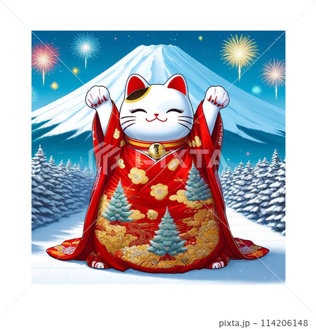 まねきねこさんパワーで幸あれ まねきねことふじさん 幸運を呼ぶねこ 漫画 Generative AI まねきねこさんパワーで幸あれ まねきねことふじさん 幸運を呼ぶねこ 漫画 Generative AI 114206148
