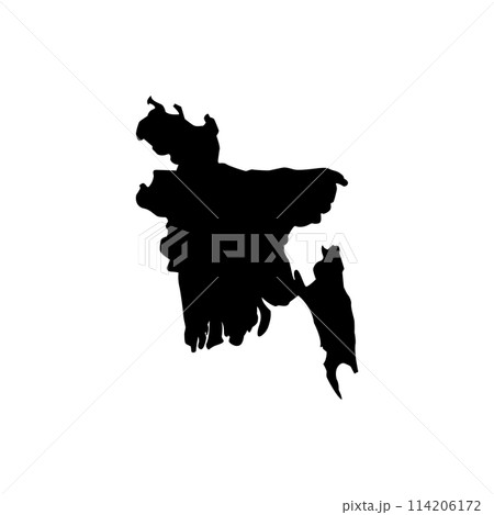 Bangladesh map vector icon Bangladesh map vector icon 114206172