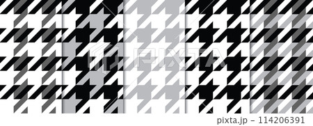 5 gray and black houndstooth seamless textures set 5 gray and black houndstooth seamless textures set 114206391