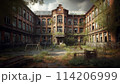 朽ちた校舎のイラスト 114206999