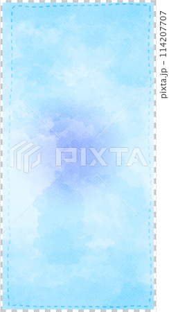 Background material: watercolor touch, blue gradation Background material: watercolor touch, blue gradation 114207707