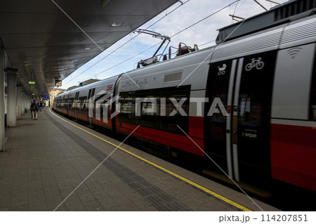 Handelskai Railway Station in Vienna 114207851