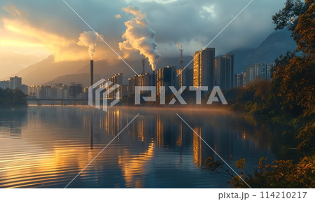 Air pollution, industrial emissions, poor ecology. 114210217