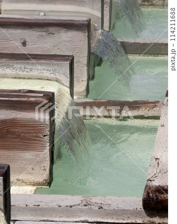 草津温泉 湯畑 群馬県 草津温泉 湯畑 群馬県 114211688