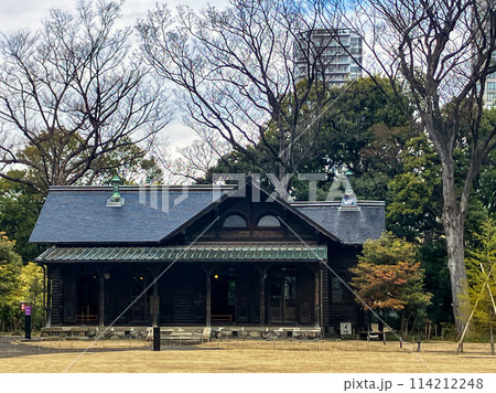 旧岩崎邸庭園 撞球室 東京都台東区 春 ジョサイア・コンドル 114212248
