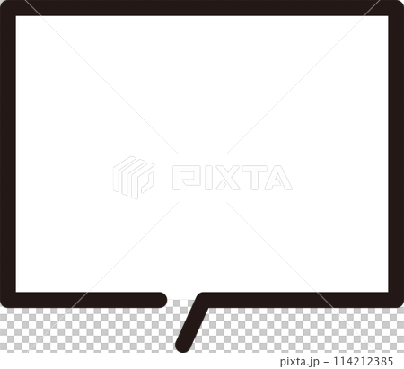 Easy to use simple speech bubble 114212385