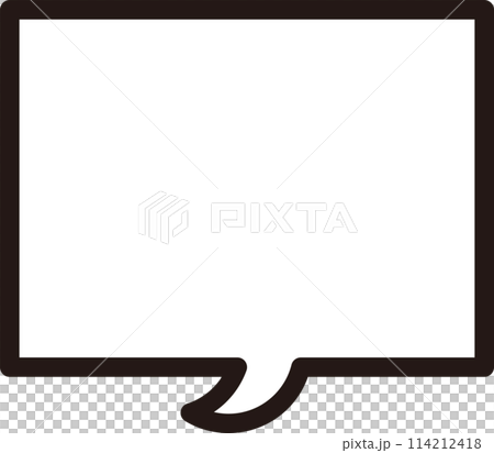 Easy to use simple speech bubble 114212418