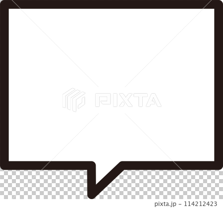 Easy to use simple speech bubble 114212423