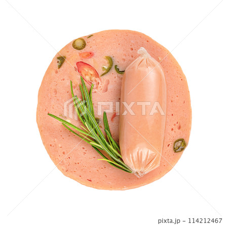 bologna sliced isolated bologna sliced isolated 114212467