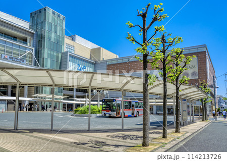 神奈川県横浜市の都市風景 たまプラーザ駅 神奈川県横浜市の都市風景 たまプラーザ駅 114213726
