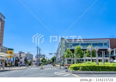 神奈川県横浜市の都市風景 たまプラーザ駅 神奈川県横浜市の都市風景 たまプラーザ駅 114213728