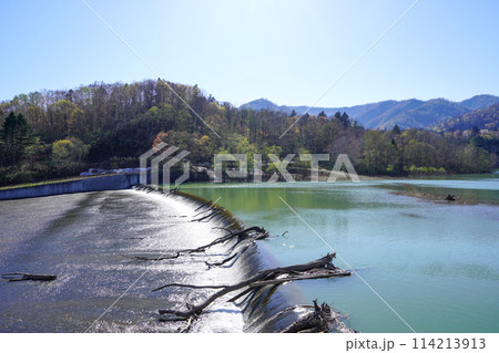 青山ダムの洪水吐き 青山ダムの洪水吐き 114213913