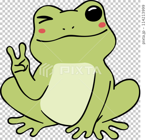 Retro Retro frog with peace sign Self Love Doodle Groovy Cartoon Character Retro Retro frog with peace sign Self Love Doodle Groovy Cartoon Character 114213999
