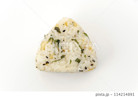 揚げ玉と大葉のおむすび 114214891