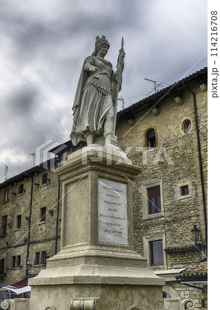 Statue of Liberty in the main square of San Marino Statue of Liberty in the main square of San Marino 114216708