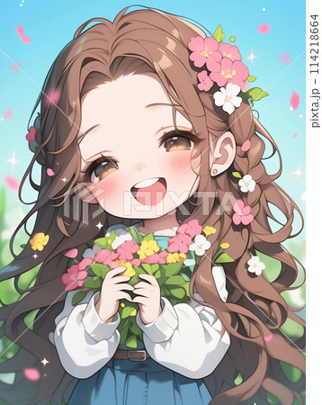 イラスト原画　優しく微笑む可愛い娘　 「スマイル」 イラスト原画 優しく微笑む可愛い娘 「スマイル」 FOX on X: