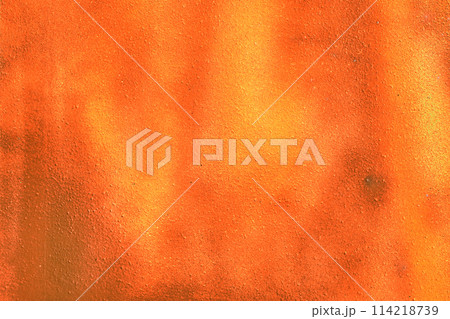 Bright orange vibrant paint abstract pattern surface wall texture background color Bright orange vibrant paint abstract pattern surface wall texture background color 114218739