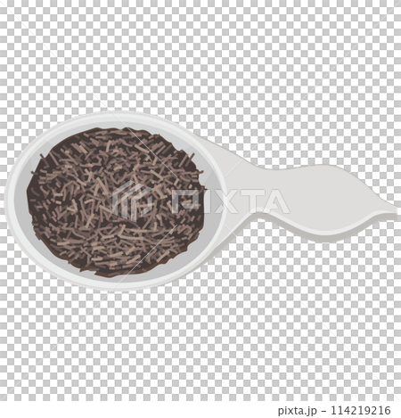 Tea spoon and tea leaves icon illustration vector Tea spoon and tea leaves icon illustration vector 114219216