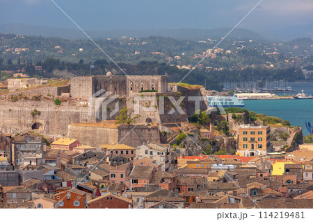VIEW OF Kerkyra from Old Fortress, Greece 114219481