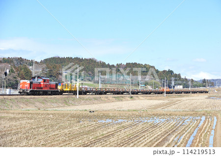 北陸本線 大聖寺ー牛ノ谷 JR西日本 DD51-1183(宮原)+ロングレール・チキ 北陸本線 大聖寺ー牛ノ谷 JR西日本 DD51-1183(宮原)+ロングレール・チキ 114219513