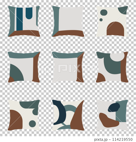 Illustration material vector of cushions that can be placed in the living room of a house Illustration material vector of cushions that can be placed in the living room of a house 114219550