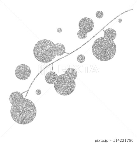 イラスト素材　植物　シルバー 114221780