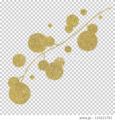 Illustration material: Plants, Gold Illustration material: Plants, Gold 114221781