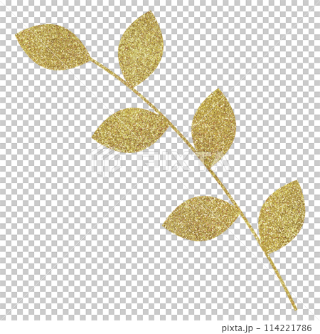 Illustration material: Plants, Gold Illustration material: Plants, Gold 114221786