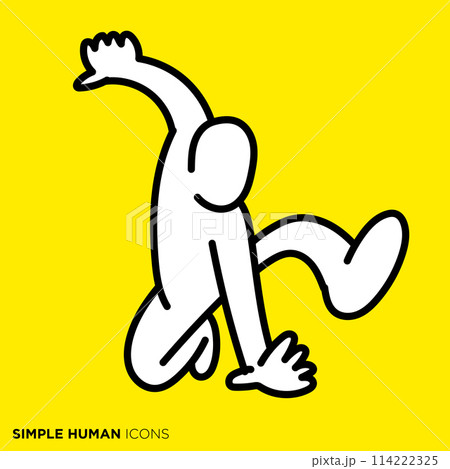 シンプルな人間のアイコンシリーズ, 何かを放つ人 シンプルな人間のアイコンシリーズ, 何かを放つ人 114222325