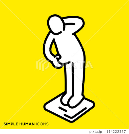 シンプルな人間のアイコンシリーズ, 太ってしまった人 114222337