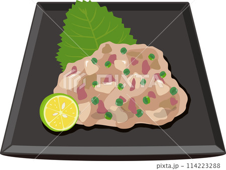 黒角皿のあじなめろう 114223288