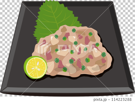 黒角皿のあじなめろう 114223288