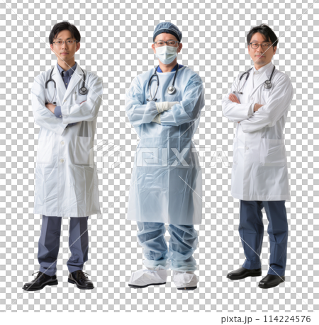 3種男醫師手術服白大褂 114224576