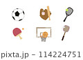 スポーツ6種のイラスト集eps 114224751