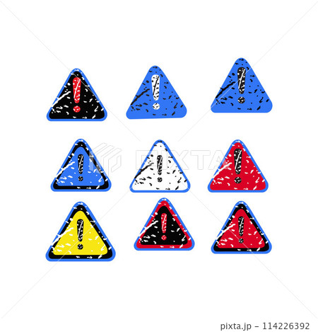 Red warning marks Red Warning Triangle 114226392