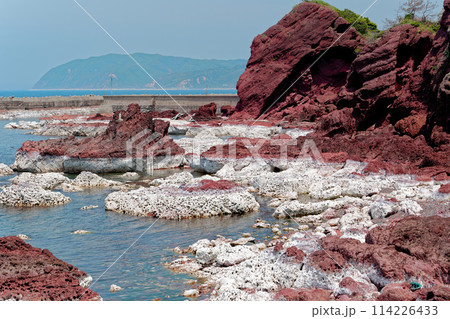 輪島の隆起した港@満潮時 輪島の隆起した港@満潮時 114226433
