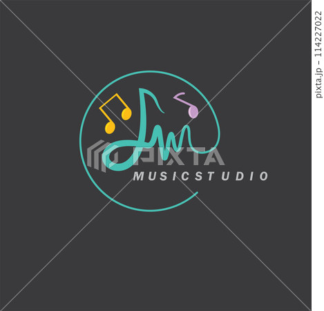music studio icon vector concept design templateのイラスト素材 [114227022] - PIXTA